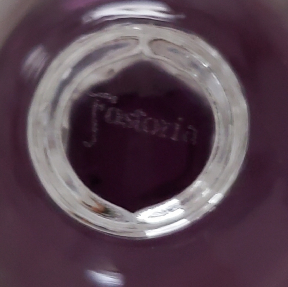 (3 Left) "Fascination Lilac" 8oz Glasses by Fostoria 🇺🇸 - Picture 8 of 9